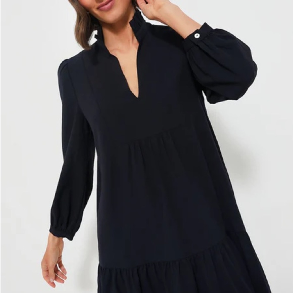 Tuckernuck Navy Crepe Palmerston Dress